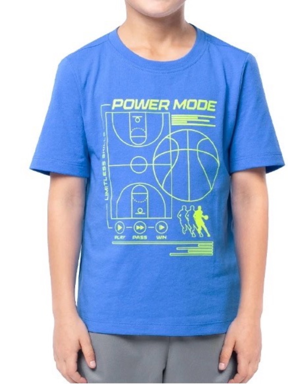 Kids Blue 'Power Mode' Graphic Tee